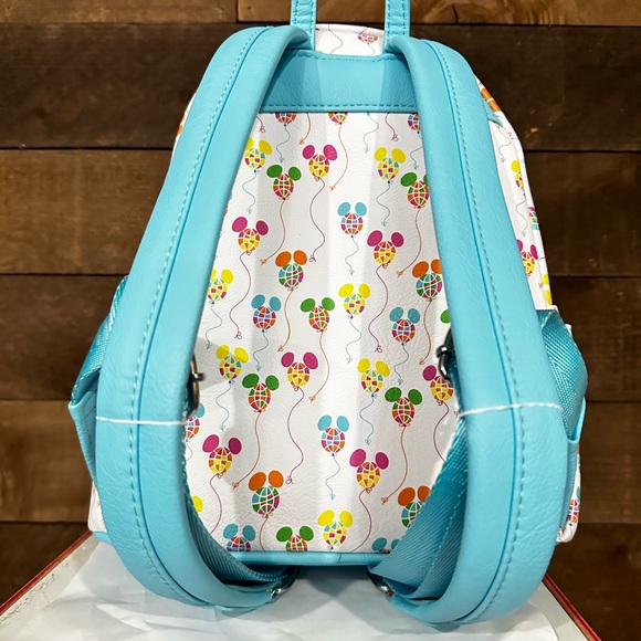 Disney Parks WDW 50th Anniversary Retro Vault Balloons Loungefly Mini Backpack - Picture 5 of 6